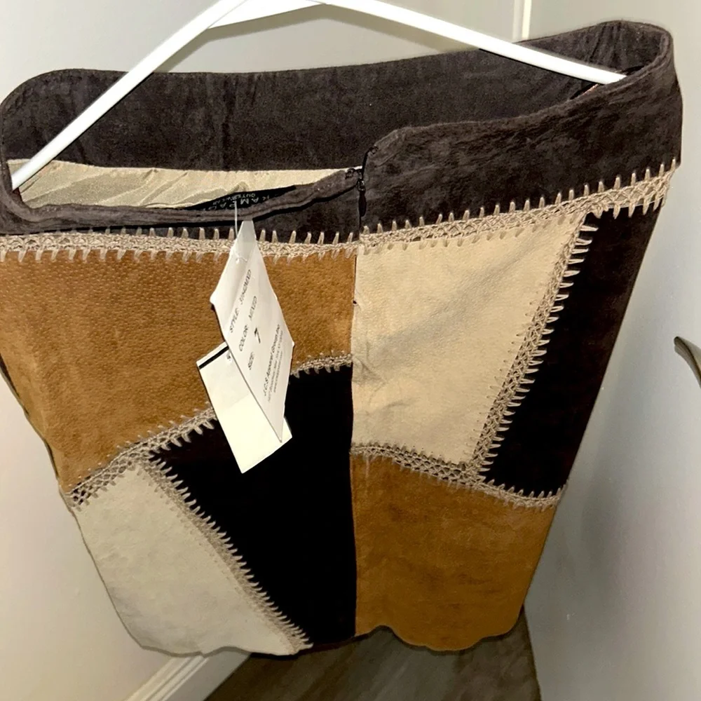 NWT**patchwork skirt - Picture 2 of 2